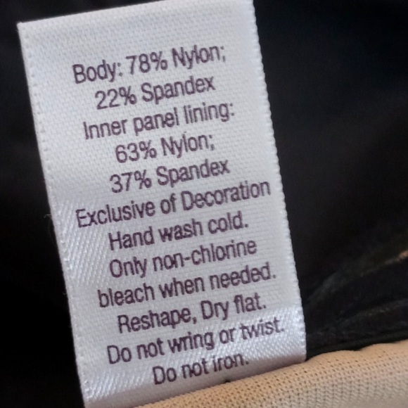 Jennifer Lopez Black Satin Nude High Waisted Body Shaping Nylon Blend Boyshort S - Picture 8 of 10